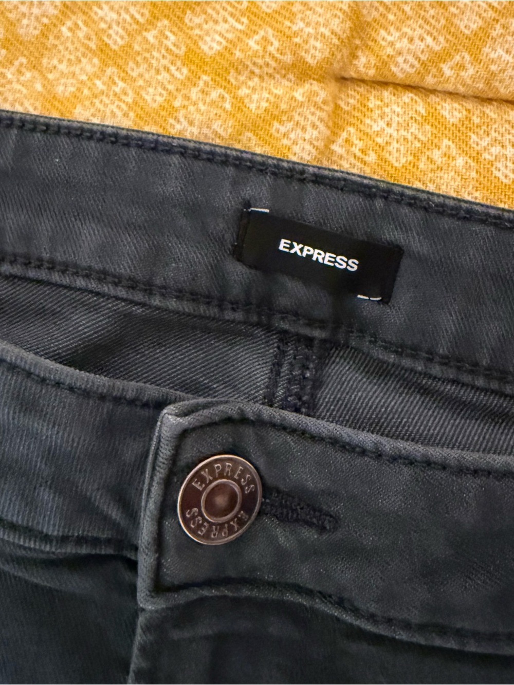 Express Men's Slim Straight Jeans - Gray - Picture 4 of 6